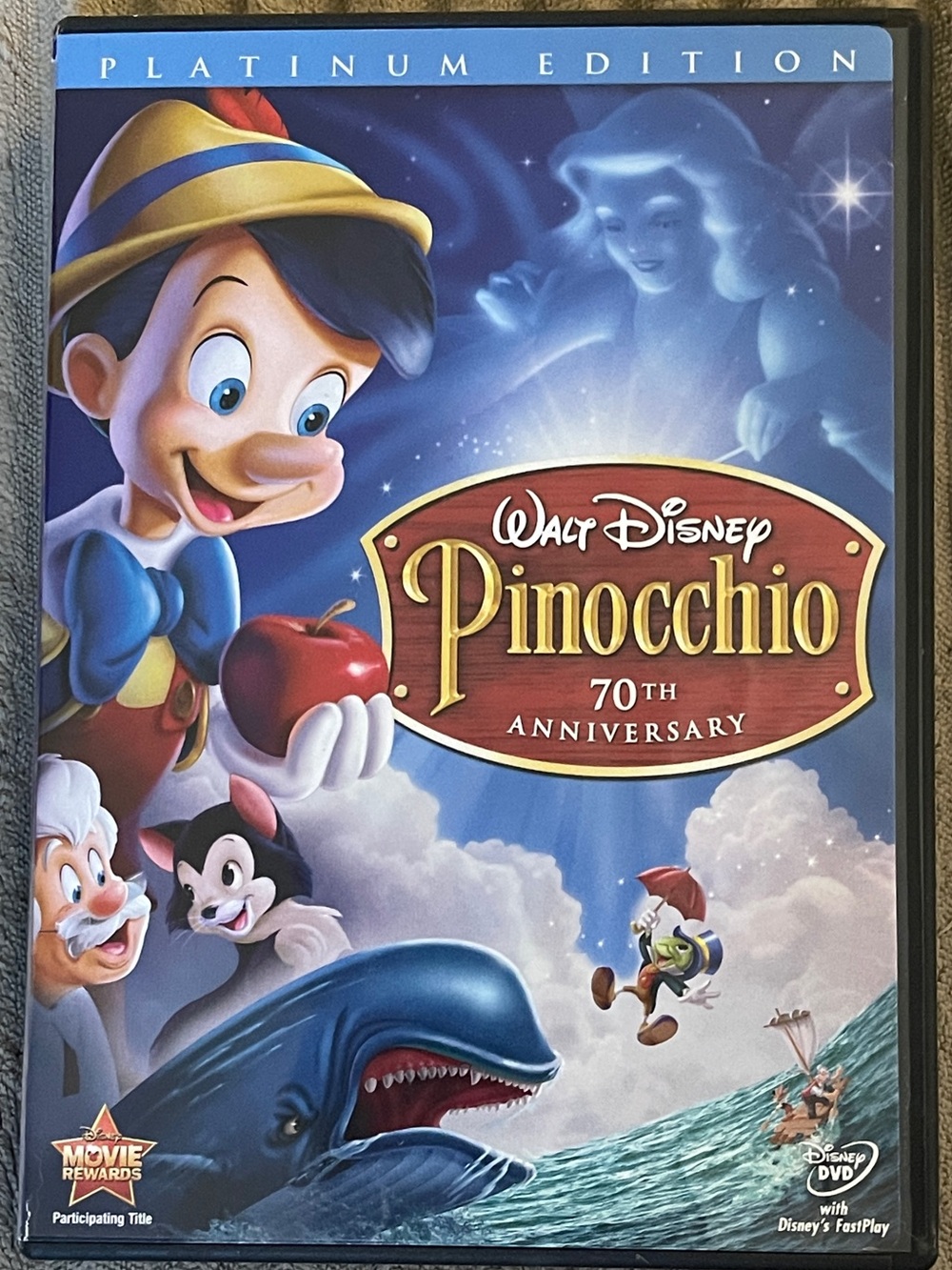 Disney Pinocchio 70th Anniversary Platinum Edition 2-Disc DVD 2009 Animated